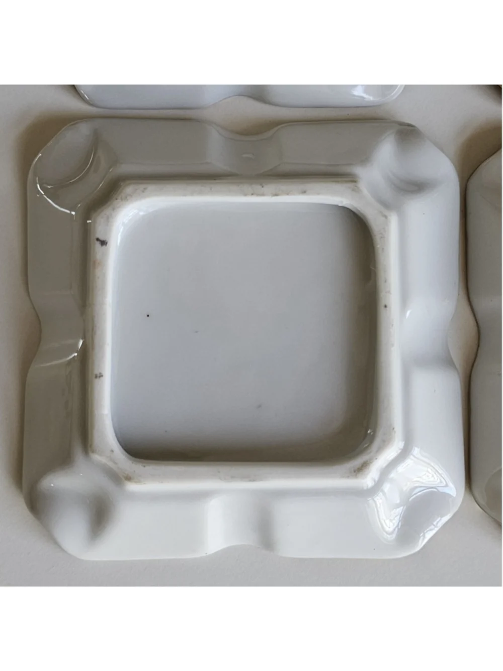 Vintage Mid-Century Playing Card Suit Porcelain Ashtrays – Collectible Set of 4